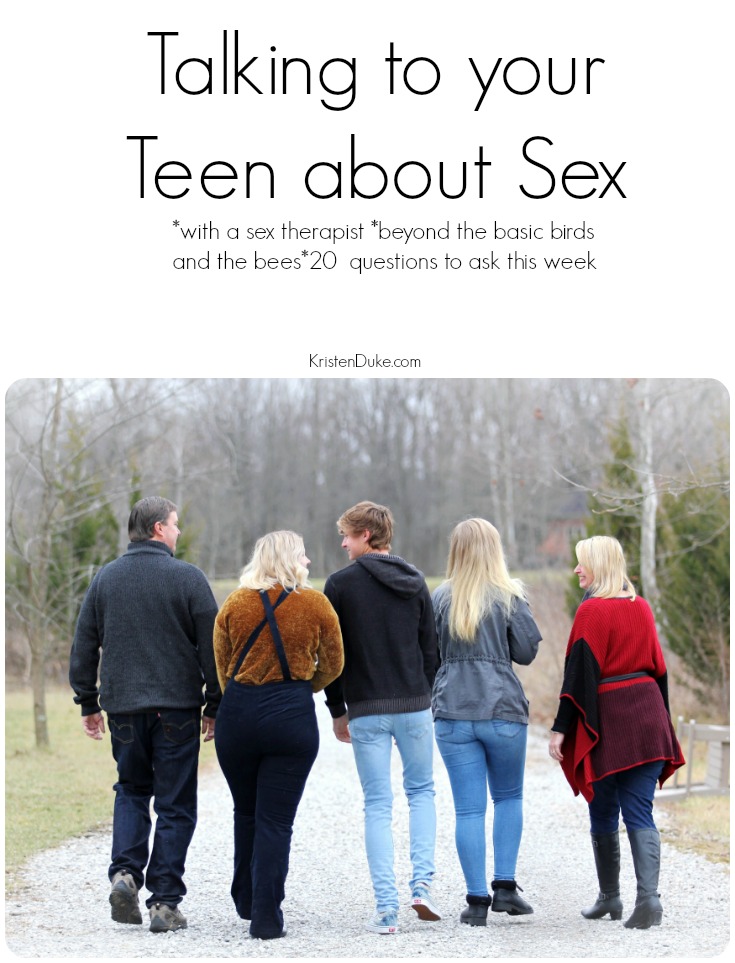 Talking to your teen about sex