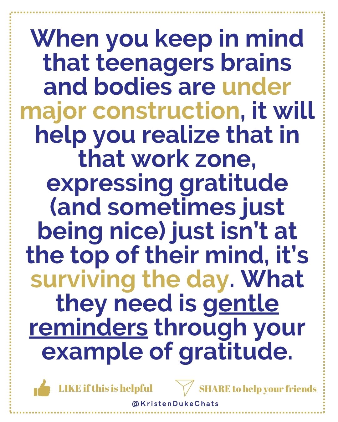 How to help your teenager be more GRATEFUL