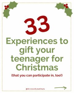 Experiences to gift your teenager for Christmas or other times