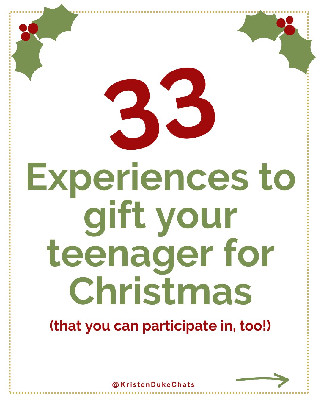 Experiences to gift your teenager for Christmas or other times